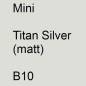 Preview: Mini, Titan Silver (matt), B10.